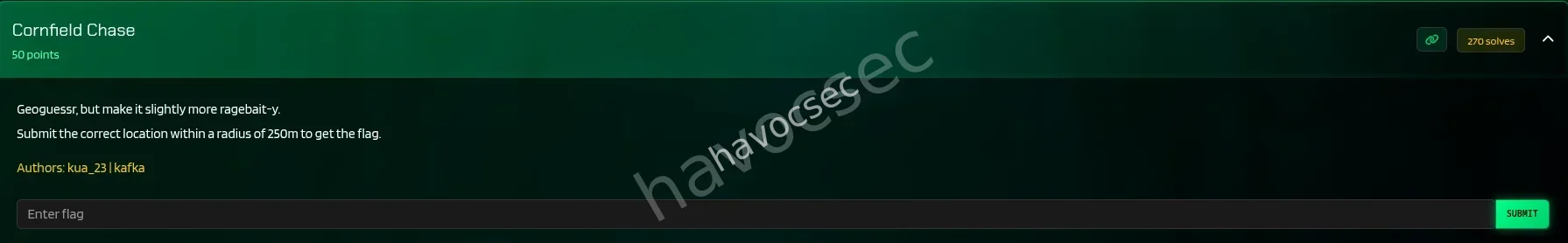 cornfield chase osint challenge description