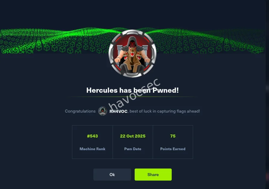 Hercules HackTheBox Writeup & Walkthrough (Active Directory, Windows, PrivEsc)