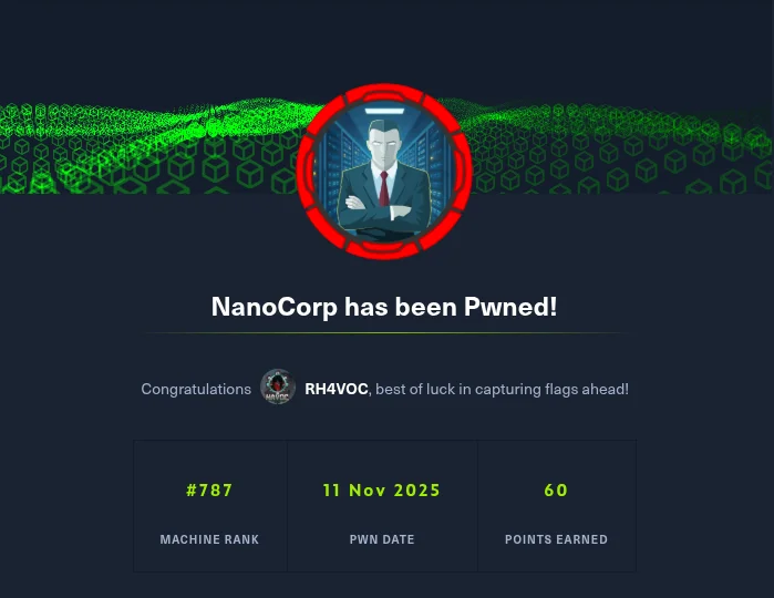 HTB NanoCorp 