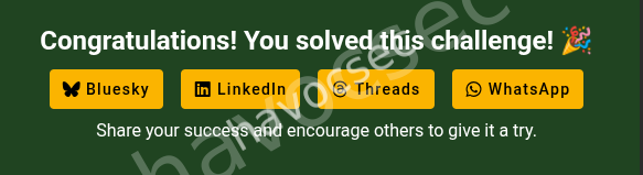 correct answer appreciation